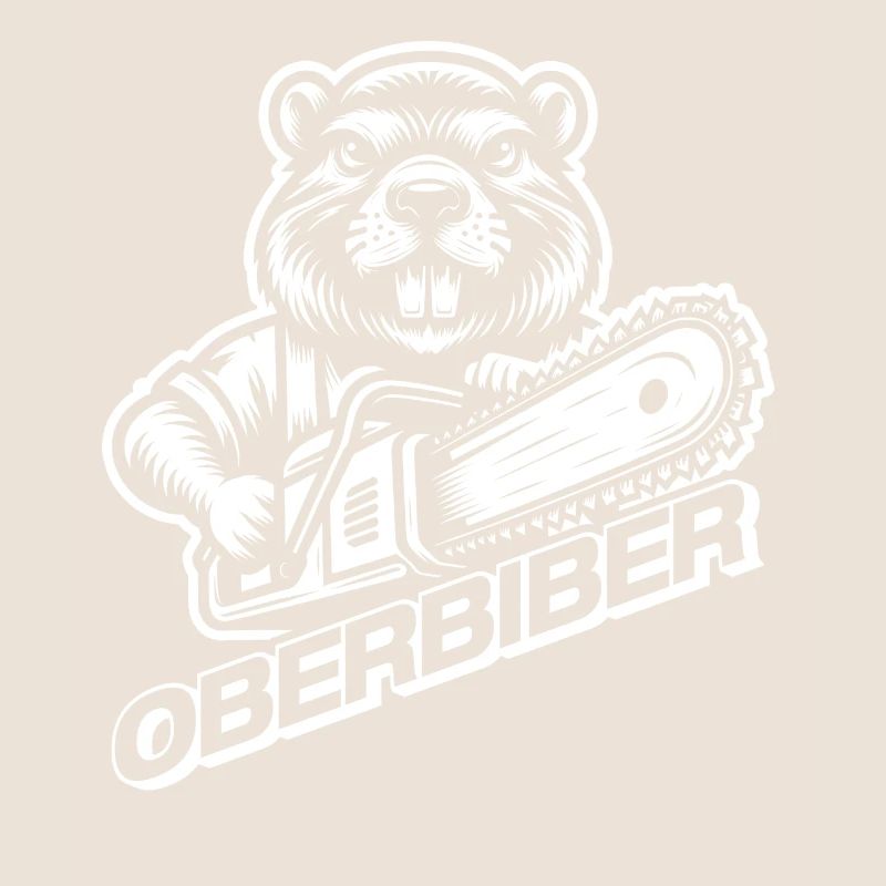 Head beaver wood making lumberjack forester