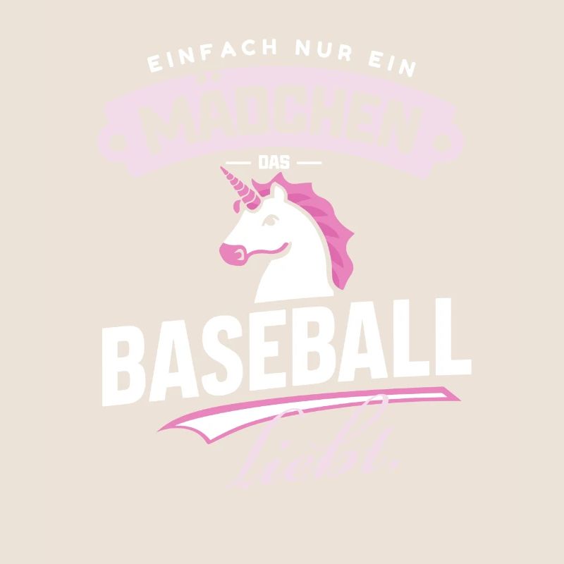 Nur ein Mädchen, das Baseball-Einhorn liebt