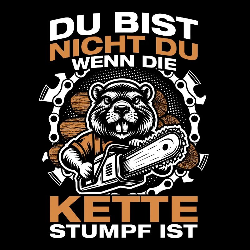 Kette stumpf Holz machen Holzfäller Waldarbeiter