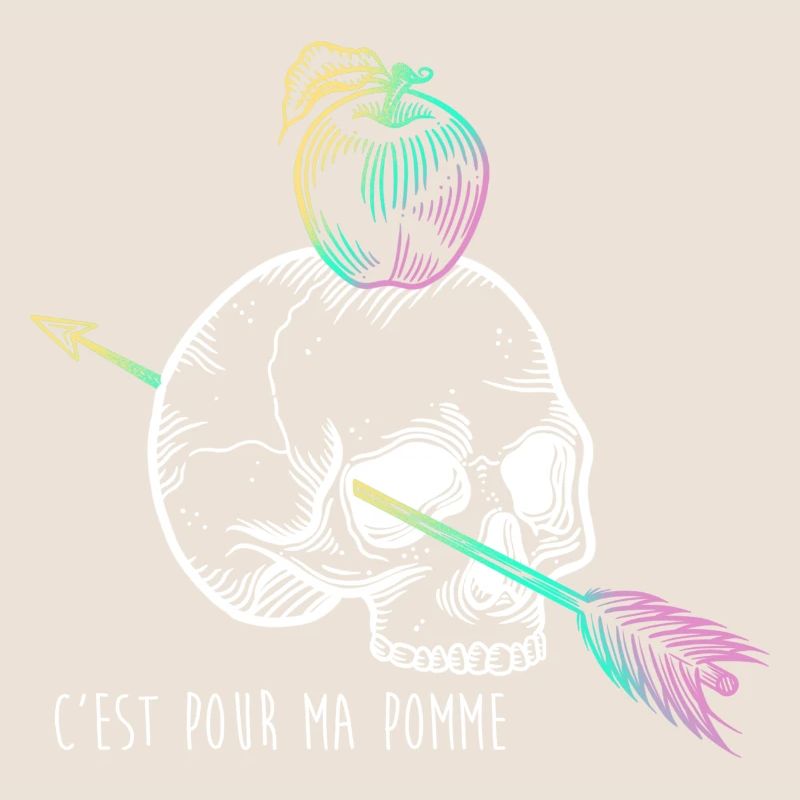 Skull Apple white