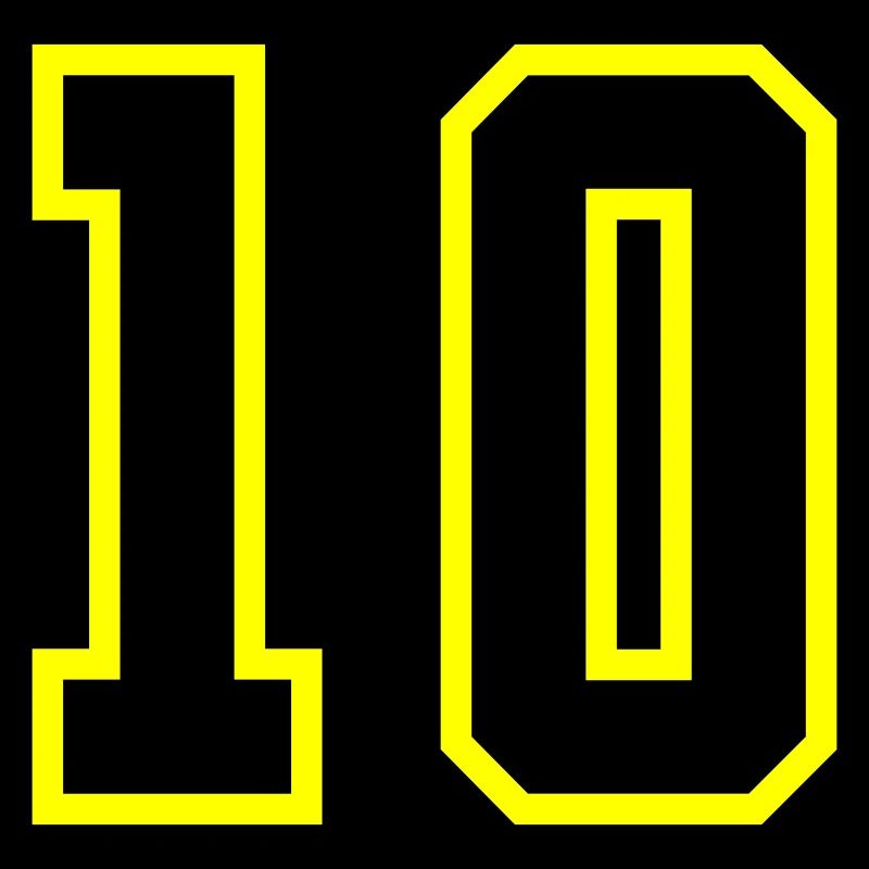 10 Number Jersey Ten