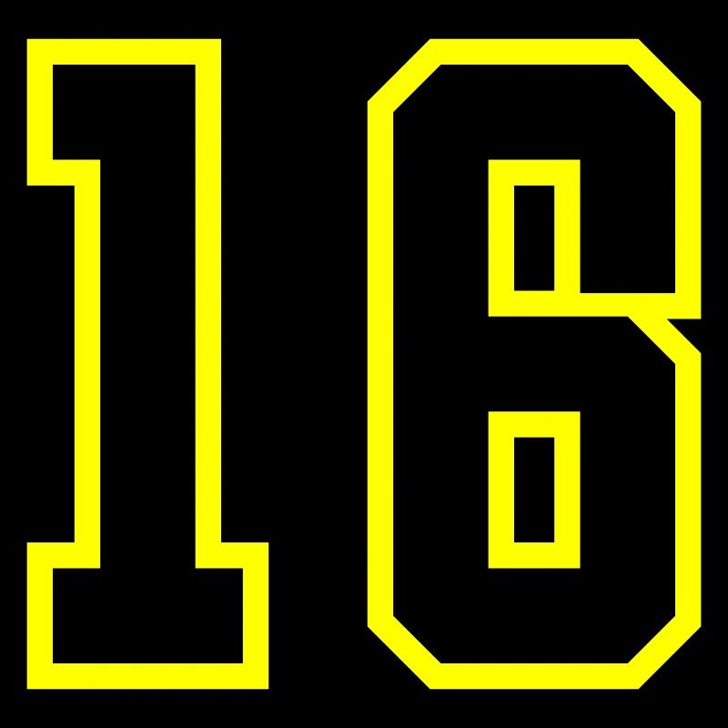 Maillot à 16 numéros