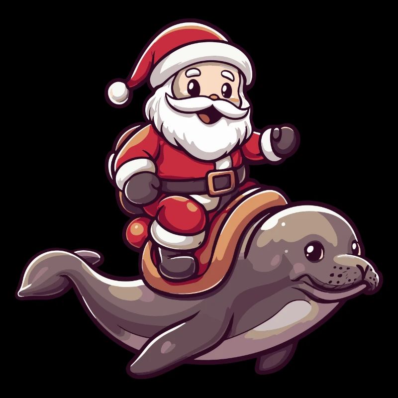 Phoque Animal Père Noël