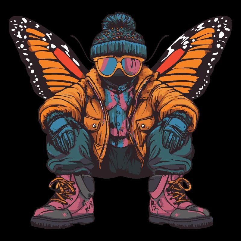 Butterfly Funny Winter