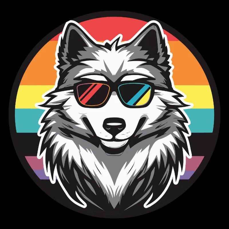 Wolf Comic Cool Sommer
