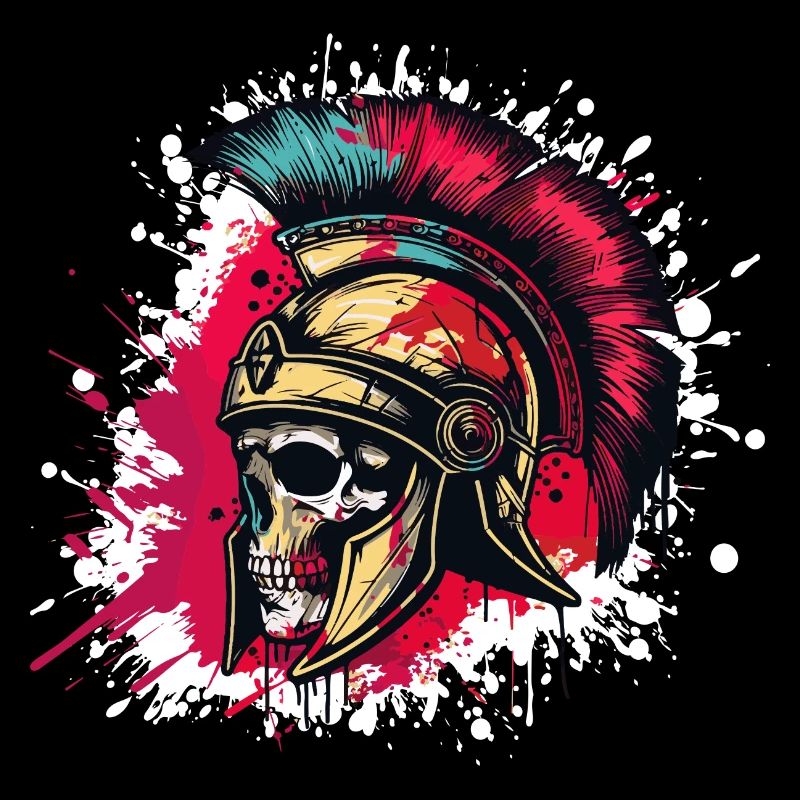 Spartaner Totenkopf Gladiator