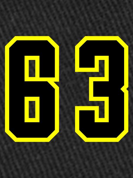 Maillot à numéros 63
