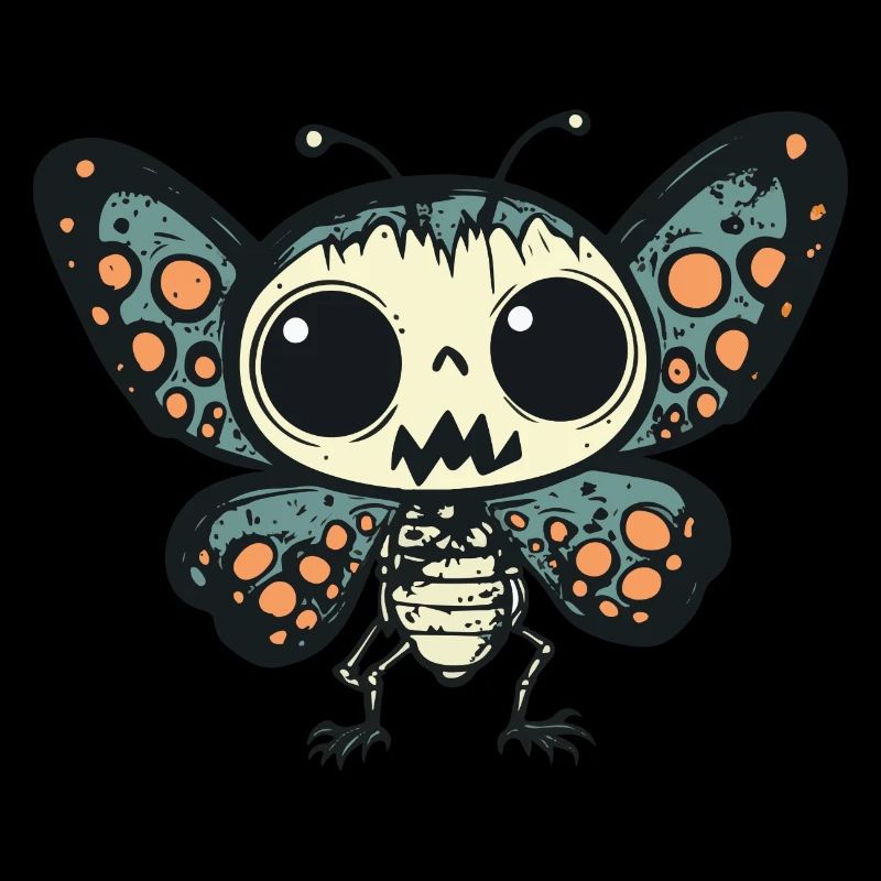 Butterfly Halloween Comic Funny
