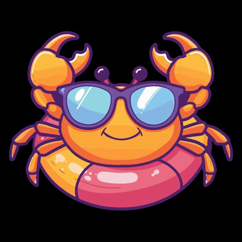 Krebs Krabbe Comic Cool