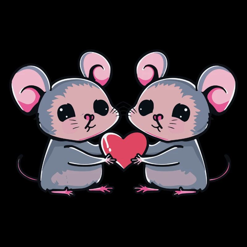 Maus Paar Valentinstag