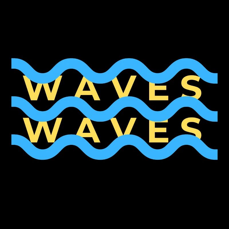 Waves Wellen Surferlook Design