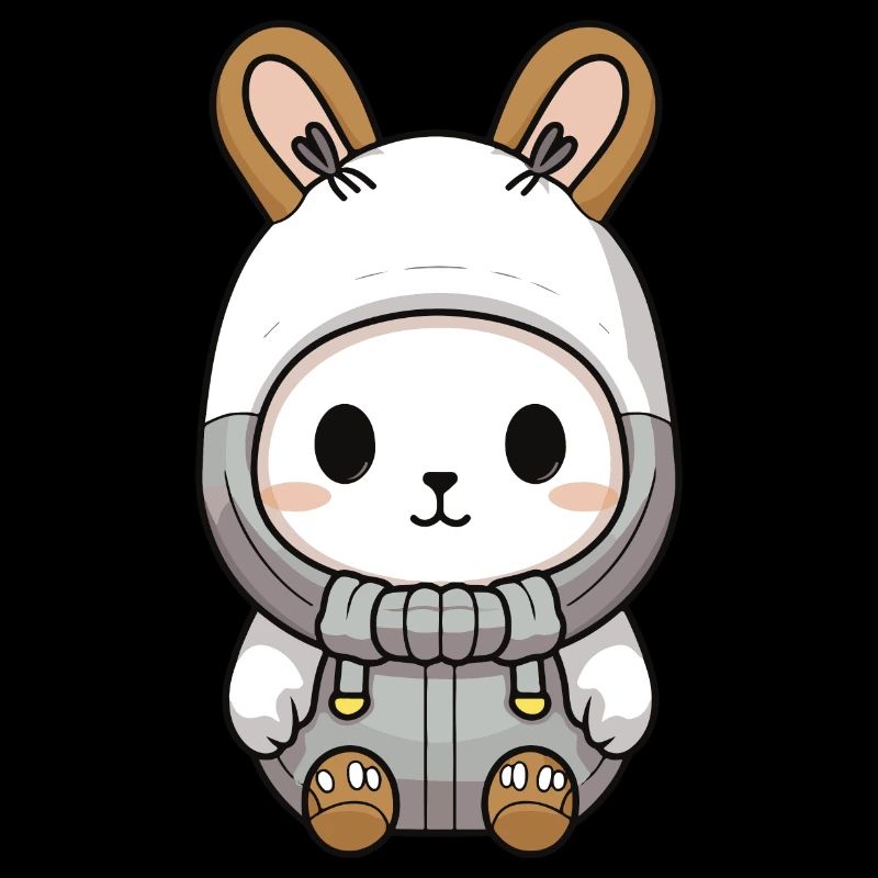 Bunny Winter Animal Cute Comic
