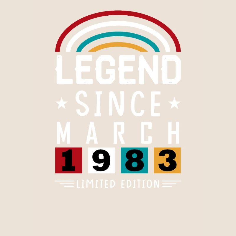 1983 Legend Since Geburtstag Geschenk März