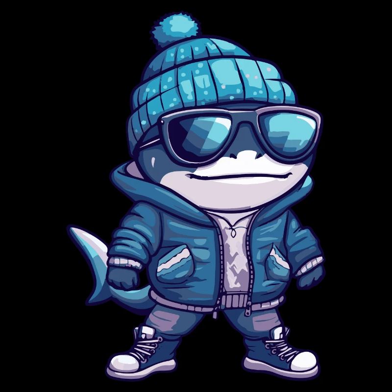Bande dessinée d’hiver requin