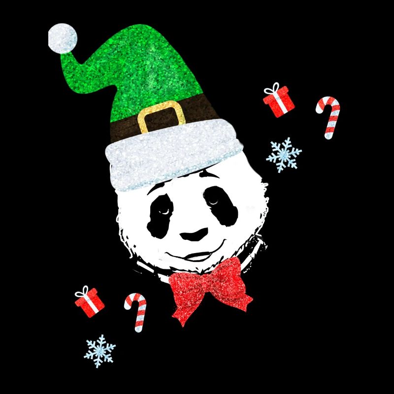 Panda, panda ours, ours, graffiti, noël