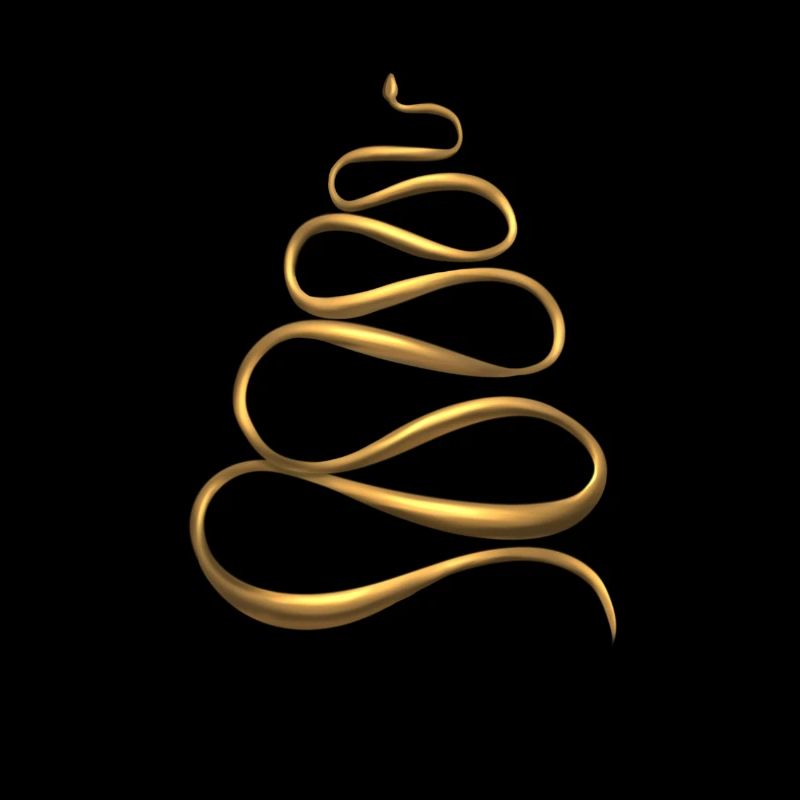 Arbre de Noël Golden Snake