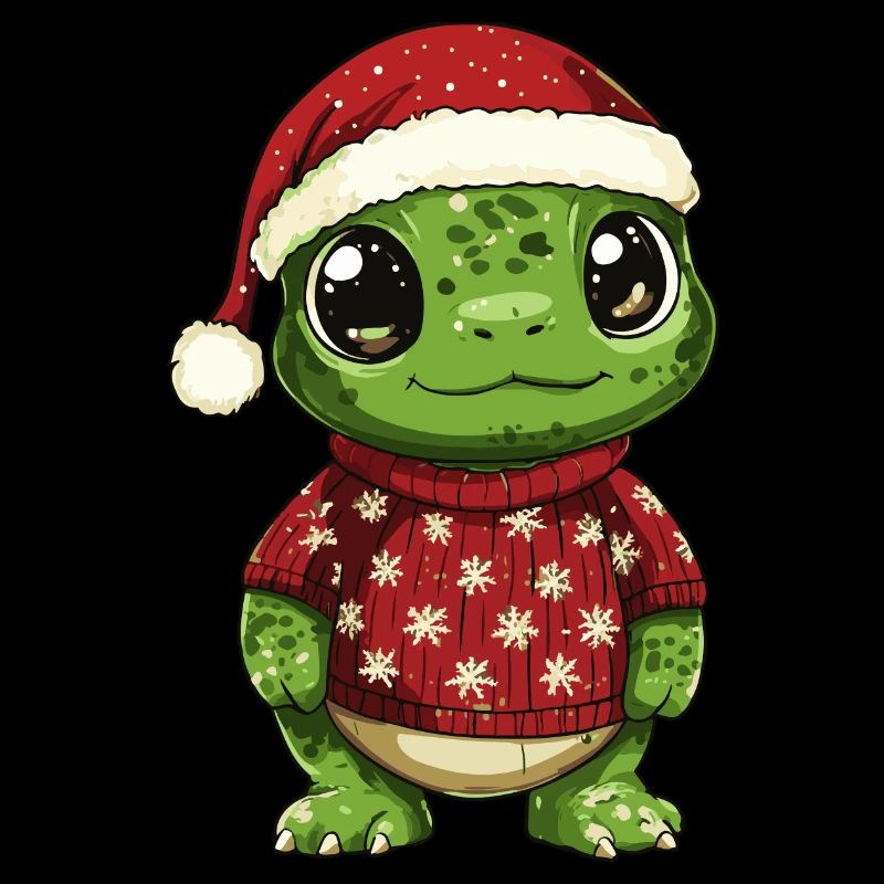 Bande dessinée de Noël tortue