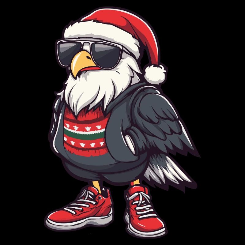 Aigle Noël Bande dessinée Cool