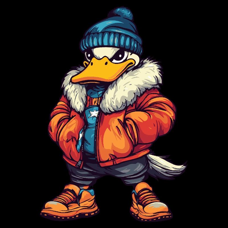 Duck Funny Winter