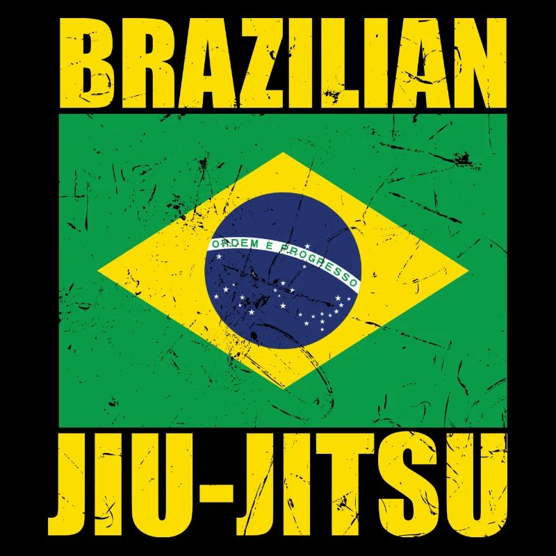 Drapeau brésilien de Jiu-Jitsu BJJ