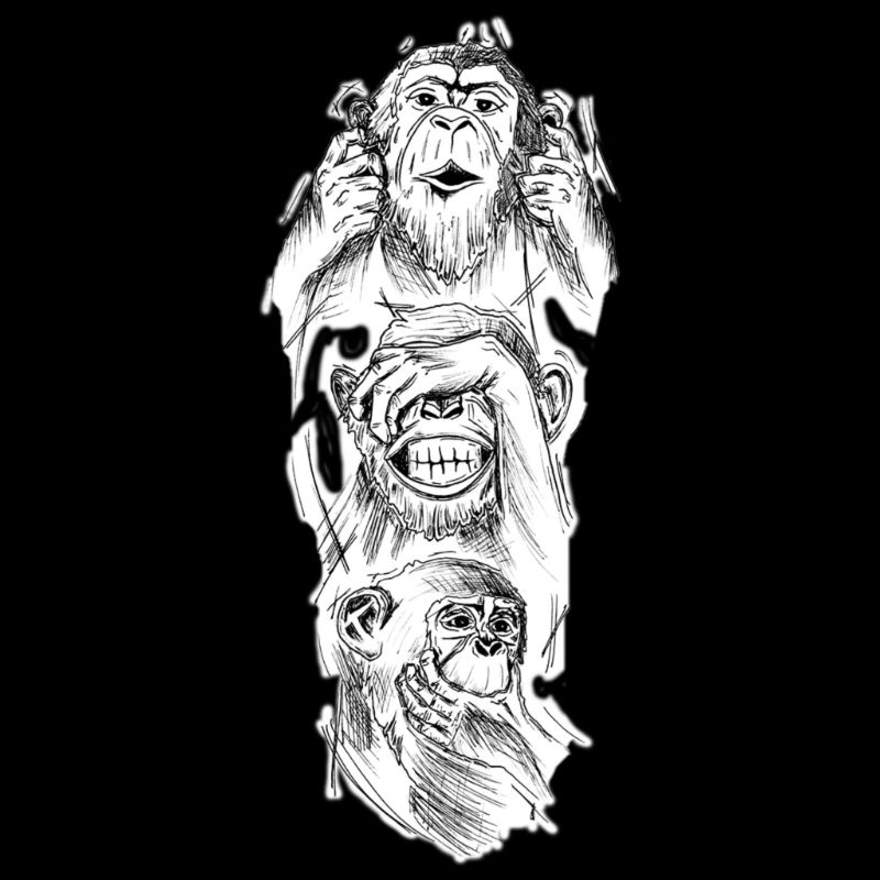 Trois singes