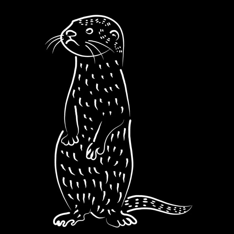 Linogravure d’art otter