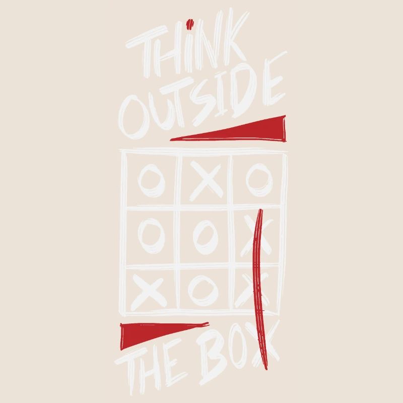 Think Outside The Box Dark cool shirts at / ch