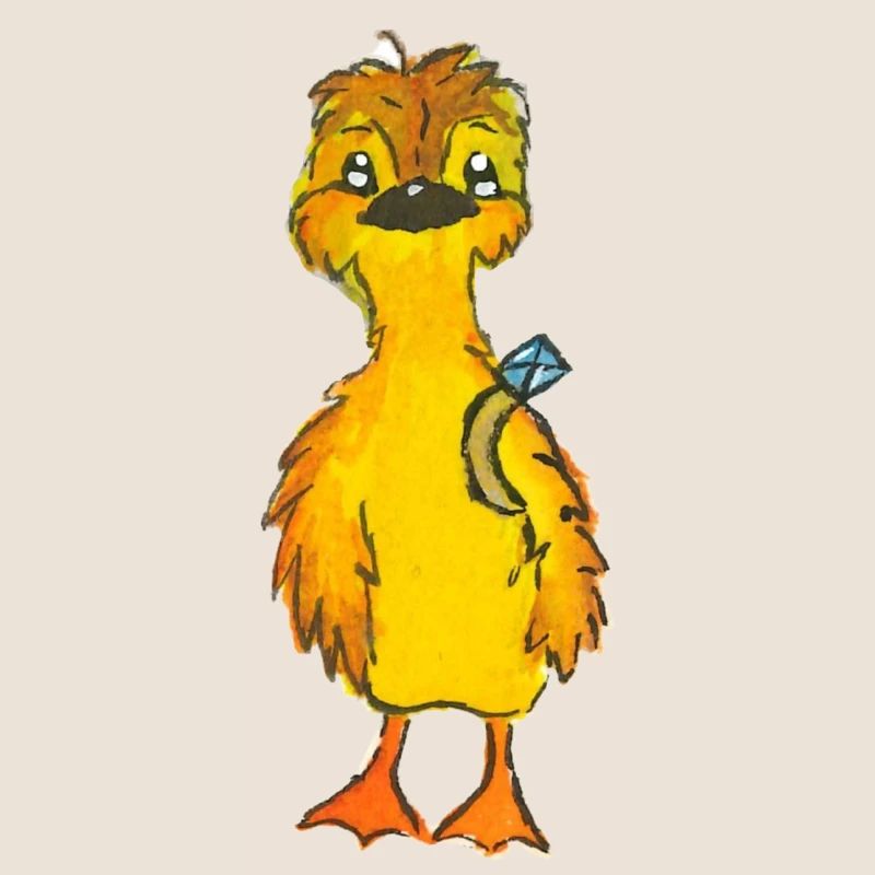 Entchen Malte mit Ring