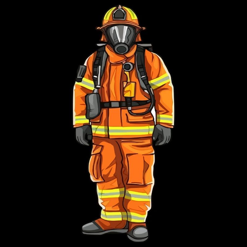 Feuerwehrmann Brandbekämpfer Mutig Heldenhaft