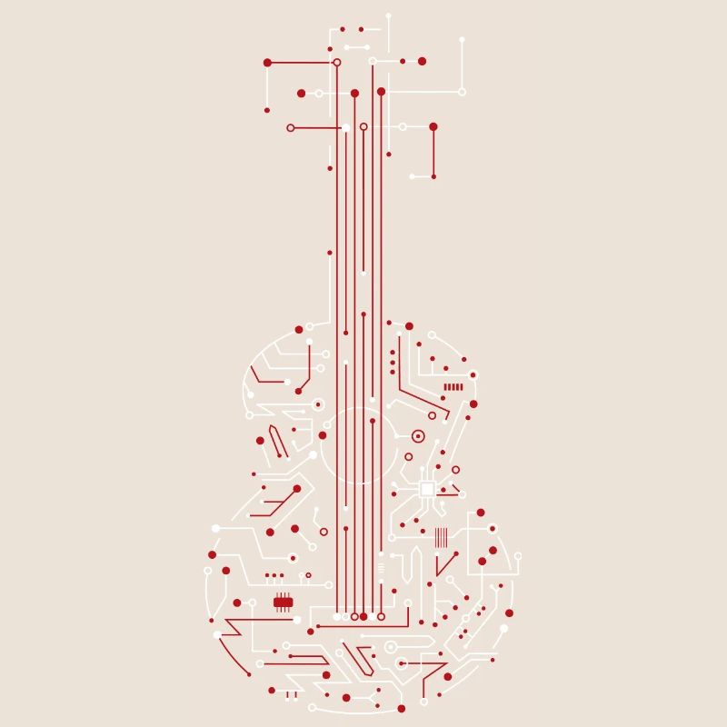 Electrical network guitar
