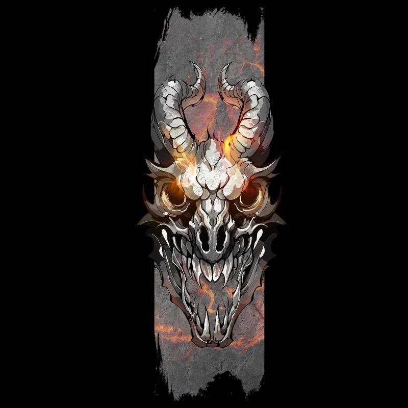 Inferno Remnants: Dragon Skull Aflame