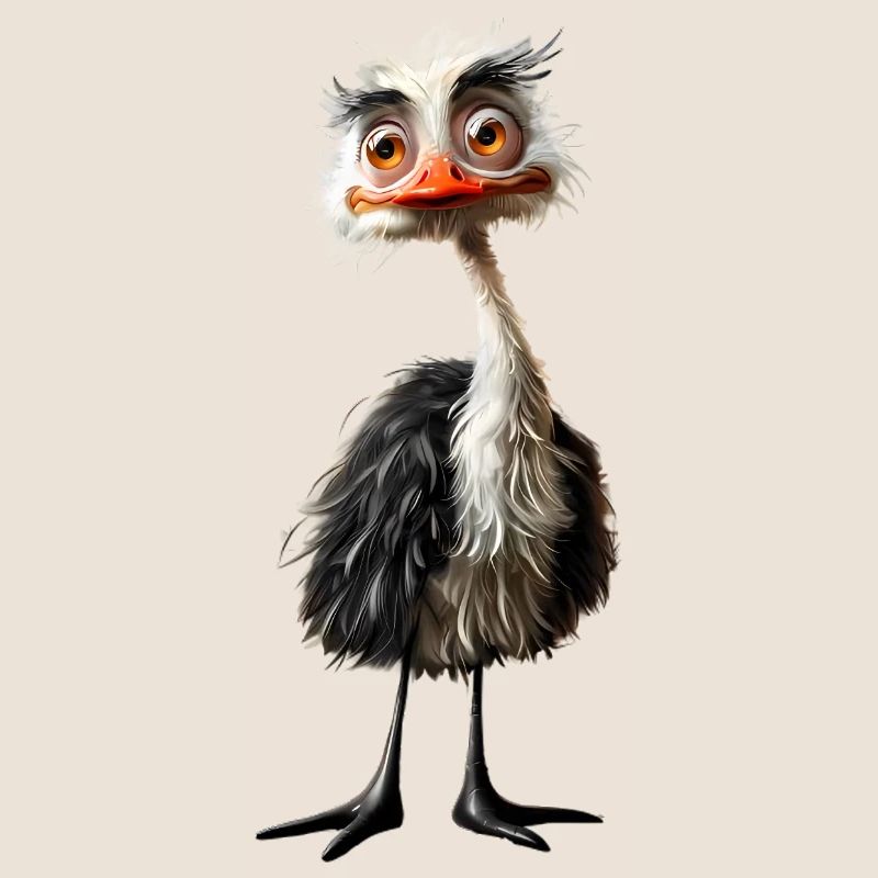 Straußenvogel #lovely toons