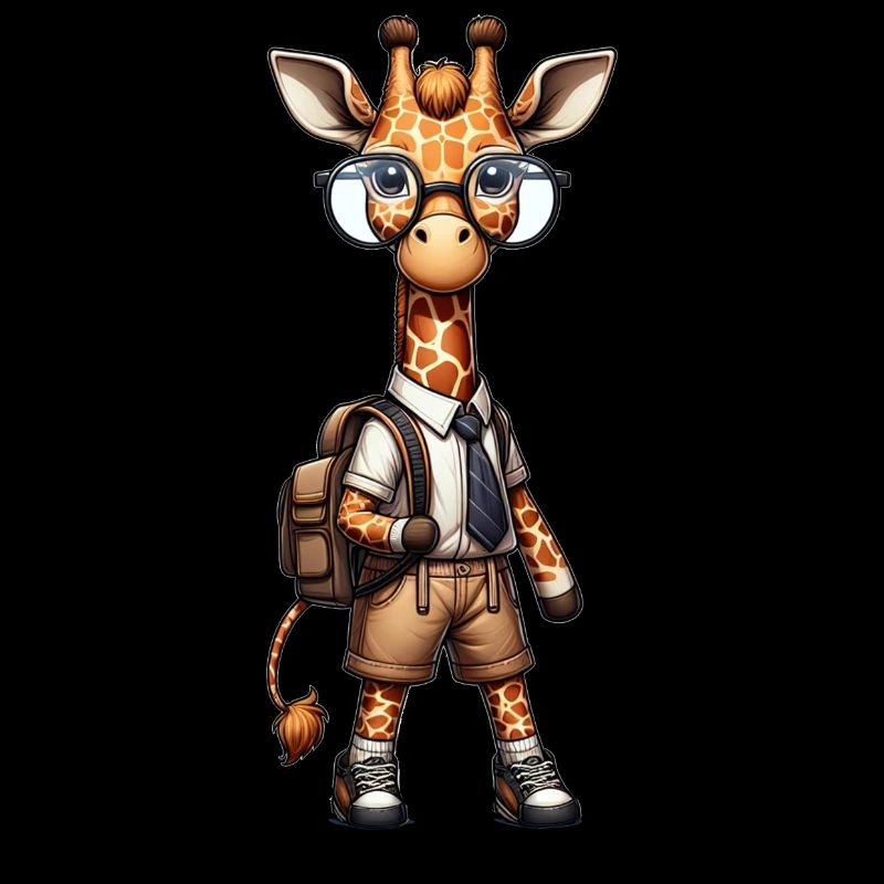 Cute Schoolboy Giraffe