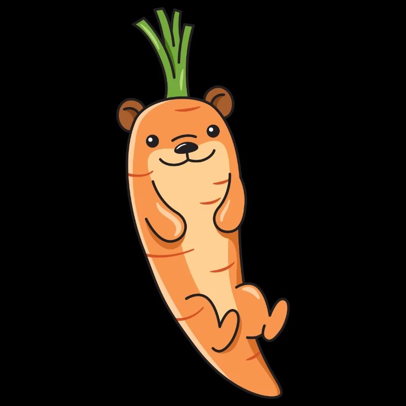 Otter carrot design for otter lovers