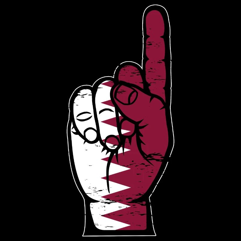 Katar Flagge Nummer 1 used
