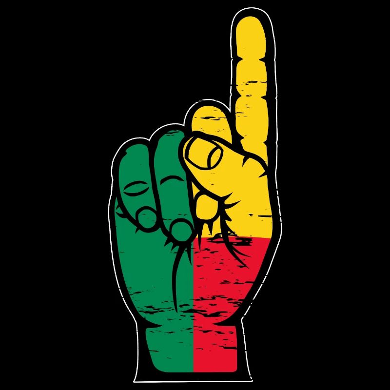 Drapeau du Bénin numéro 1 utilisé