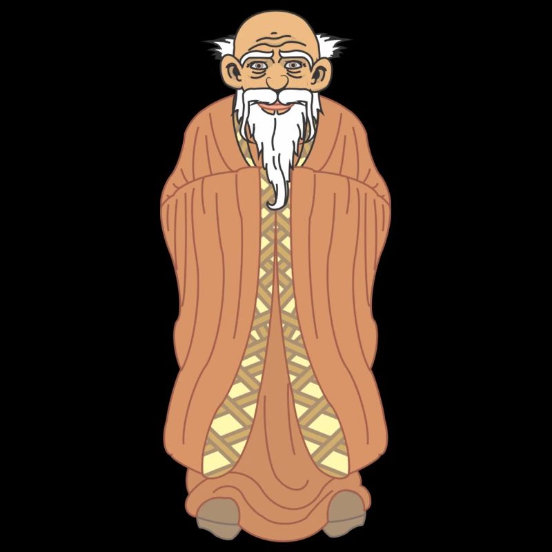 Zen-Meister – Weiser Mann mit Bart