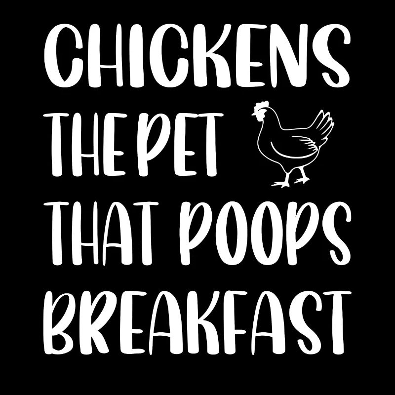 Poulets Le petit-déjeuner de caca d’animal -