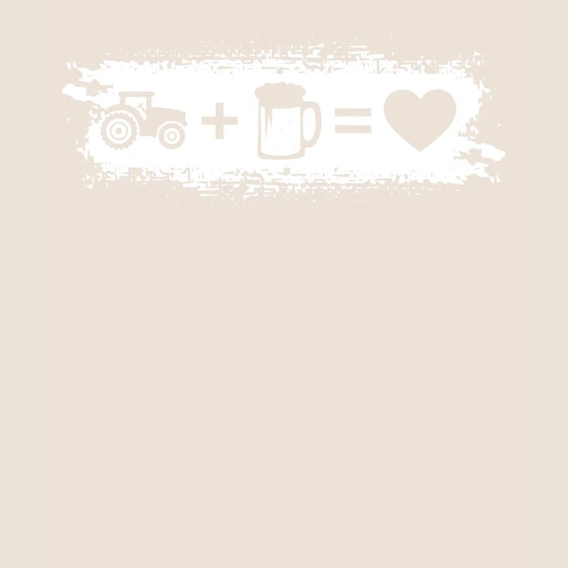 Grunge-Rechteck - Herz - Bier - Traktor -