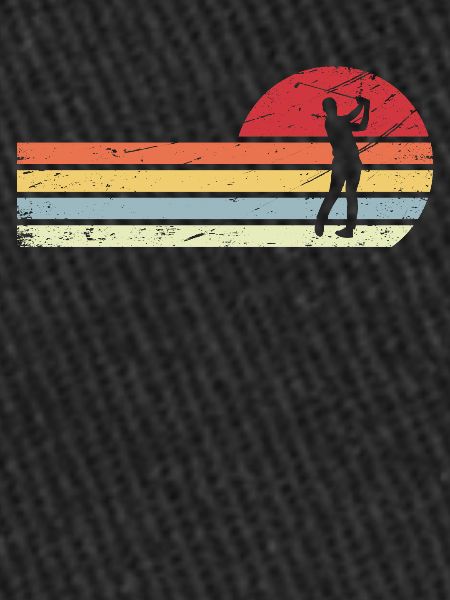 Soleil et lignes rétro - Golf -