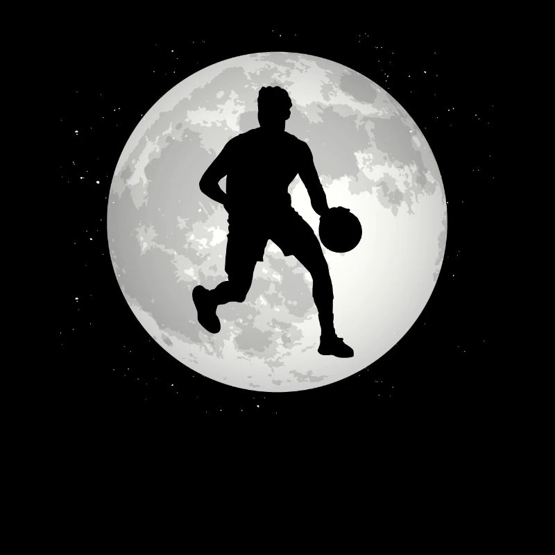 Full Moon - Basketball Playing Man -