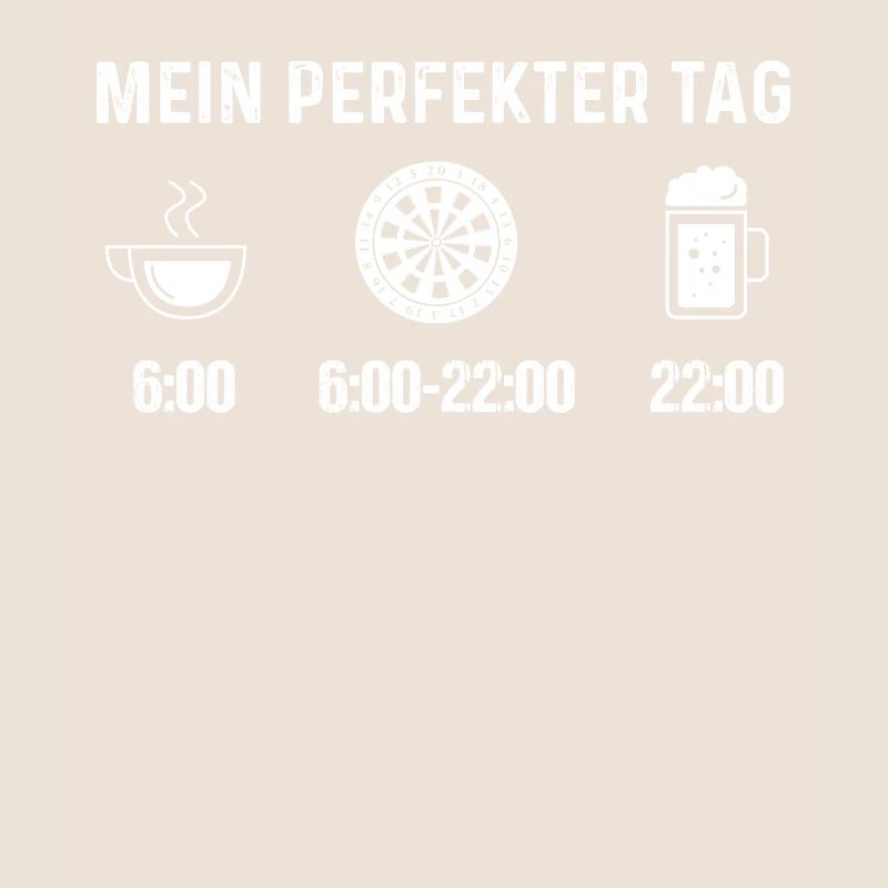 Mein Perfekter Tag - Dartscheibe -