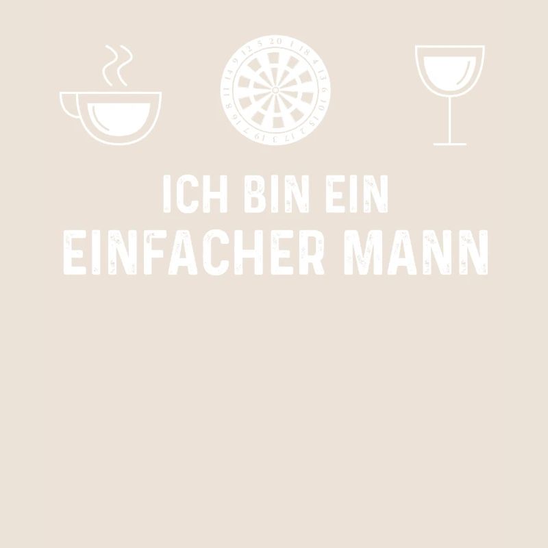 Ich Bin Ein Einfacher Mann 1 - Dartscheibe -