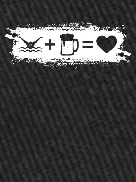 Grunge Rectangle - Coeur - Bière - Baignade -