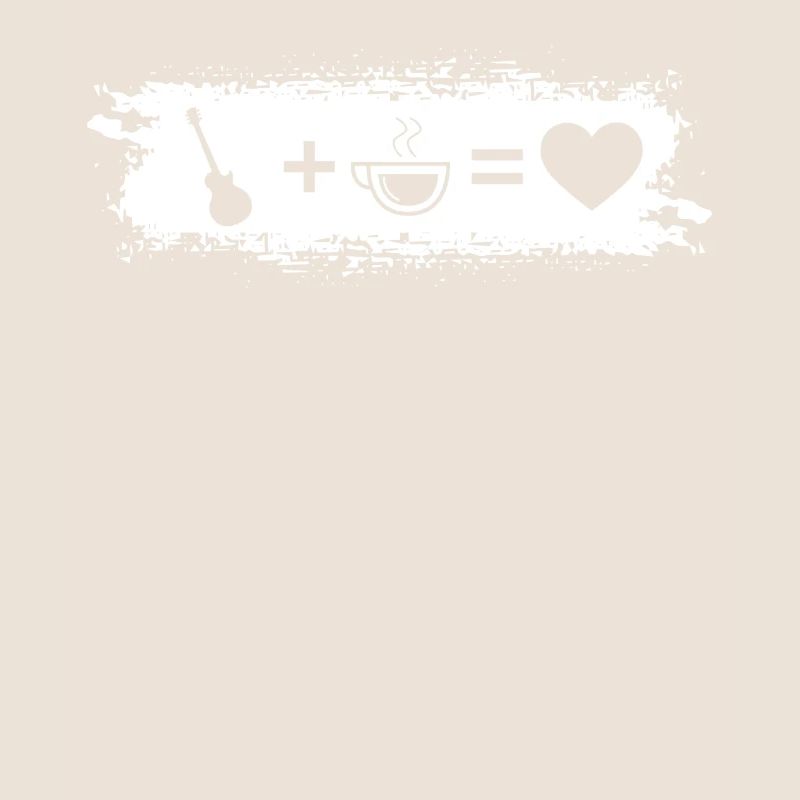 Grunge Rectangle - Heart - Coffee - Guitar -