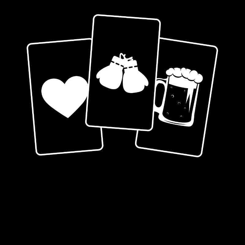 Coeur - Bière - Gants de boxe -