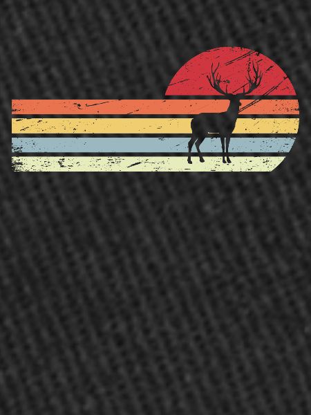 Sun et Retro Lines - Cerf -