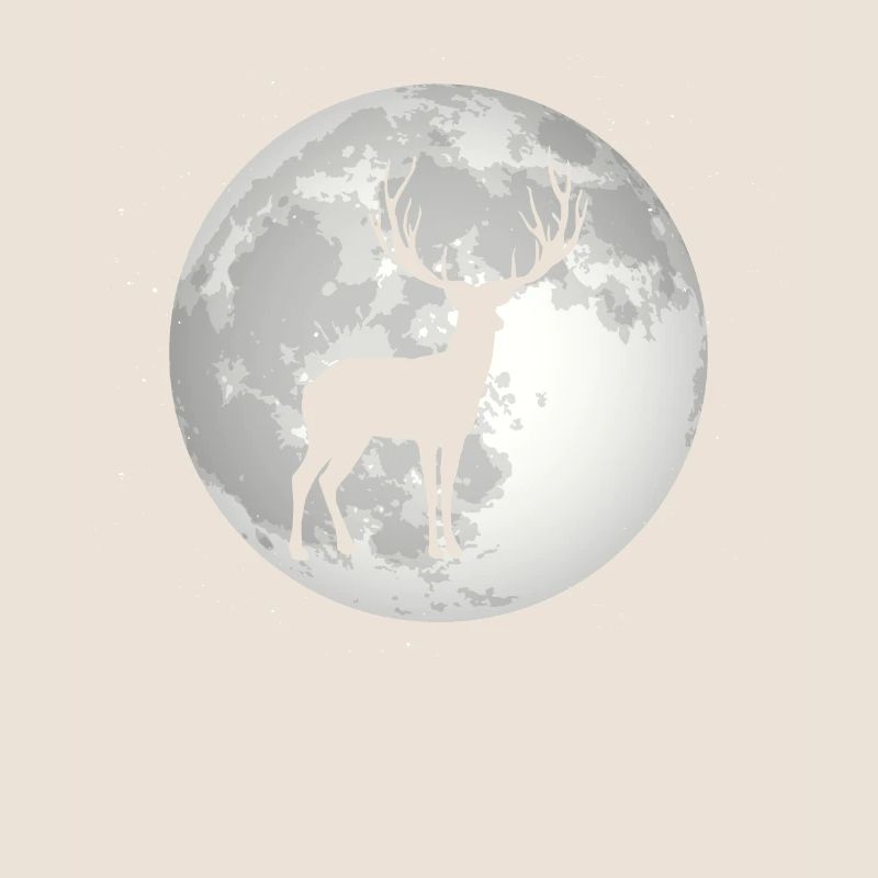 Pleine Lune - Cerf -