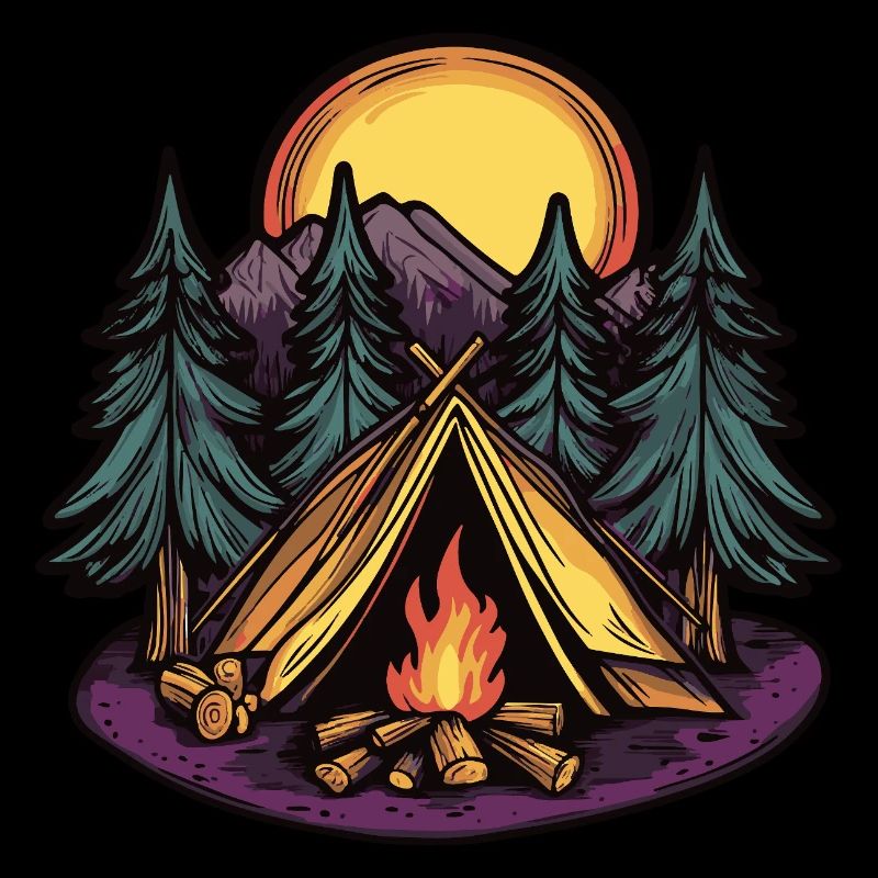 Camping Wald Zelt