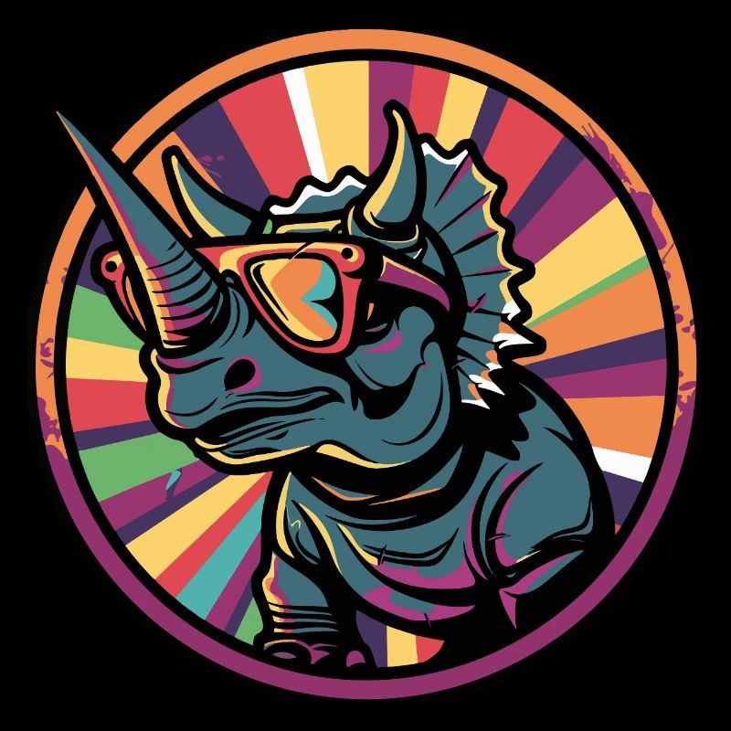 Dinosaur triceratops Summer